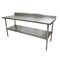 Bk Resources Work Table Stainless Steel With Undershelf, 5" Backsplash 72"Wx30"D VTTR5-7230 - alternate 4
